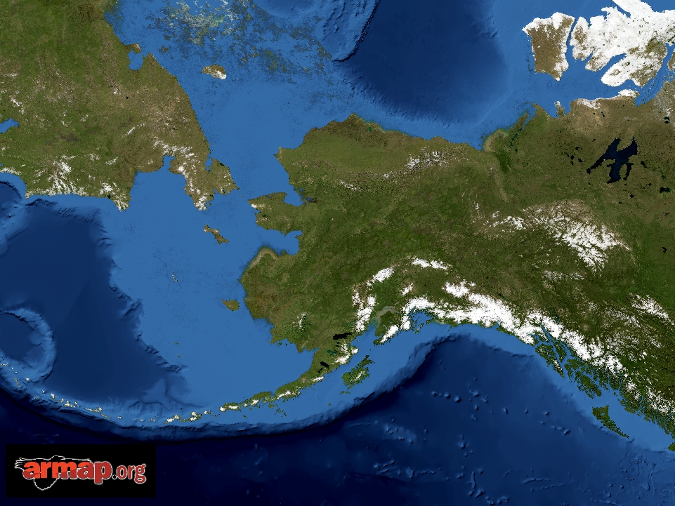 Alaska Base Map with Satellite Imagery
