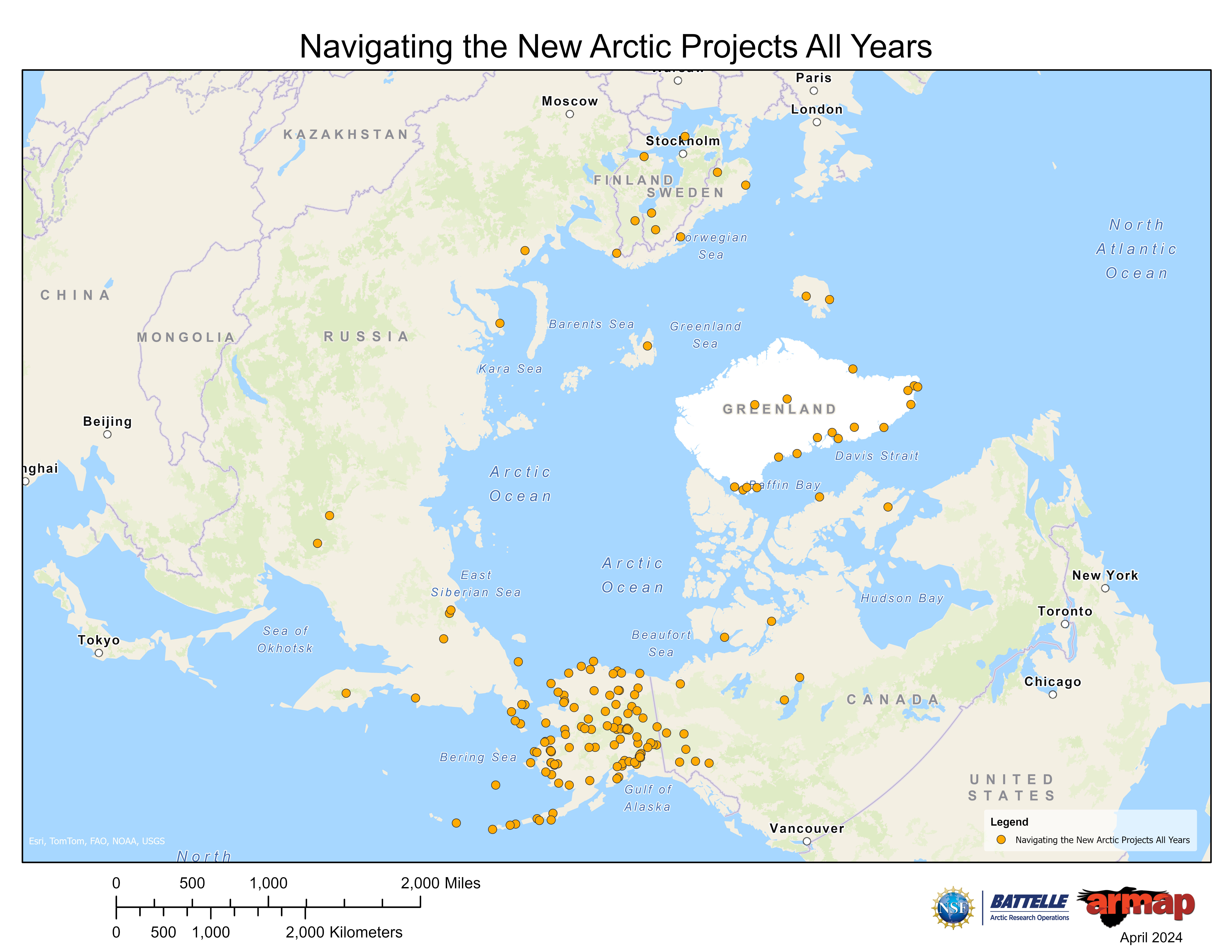 Navigating the New Arctic Projects All Years