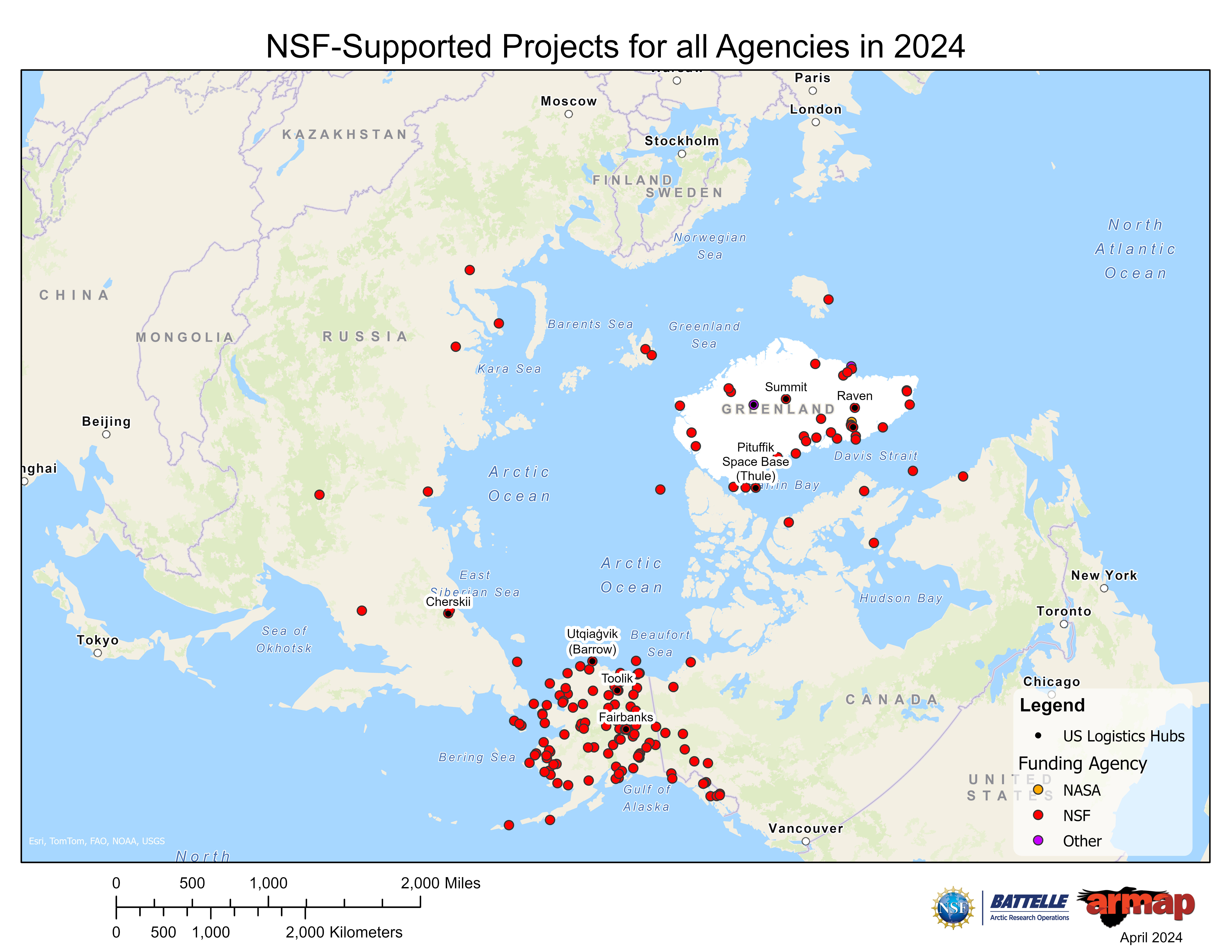US Funded Projects Across the Arctic This Year