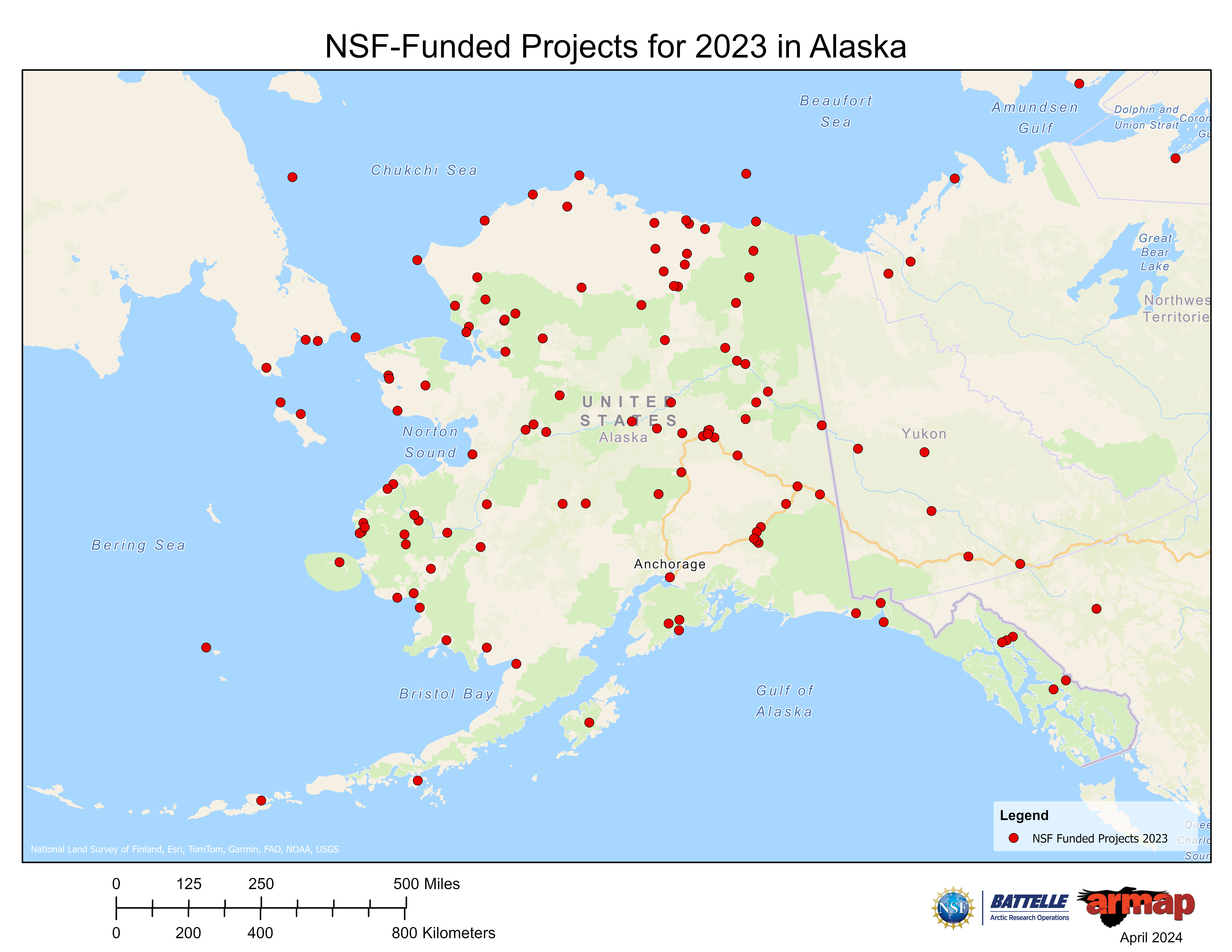 NSF-Funded Projects in Alaska for the Past Year