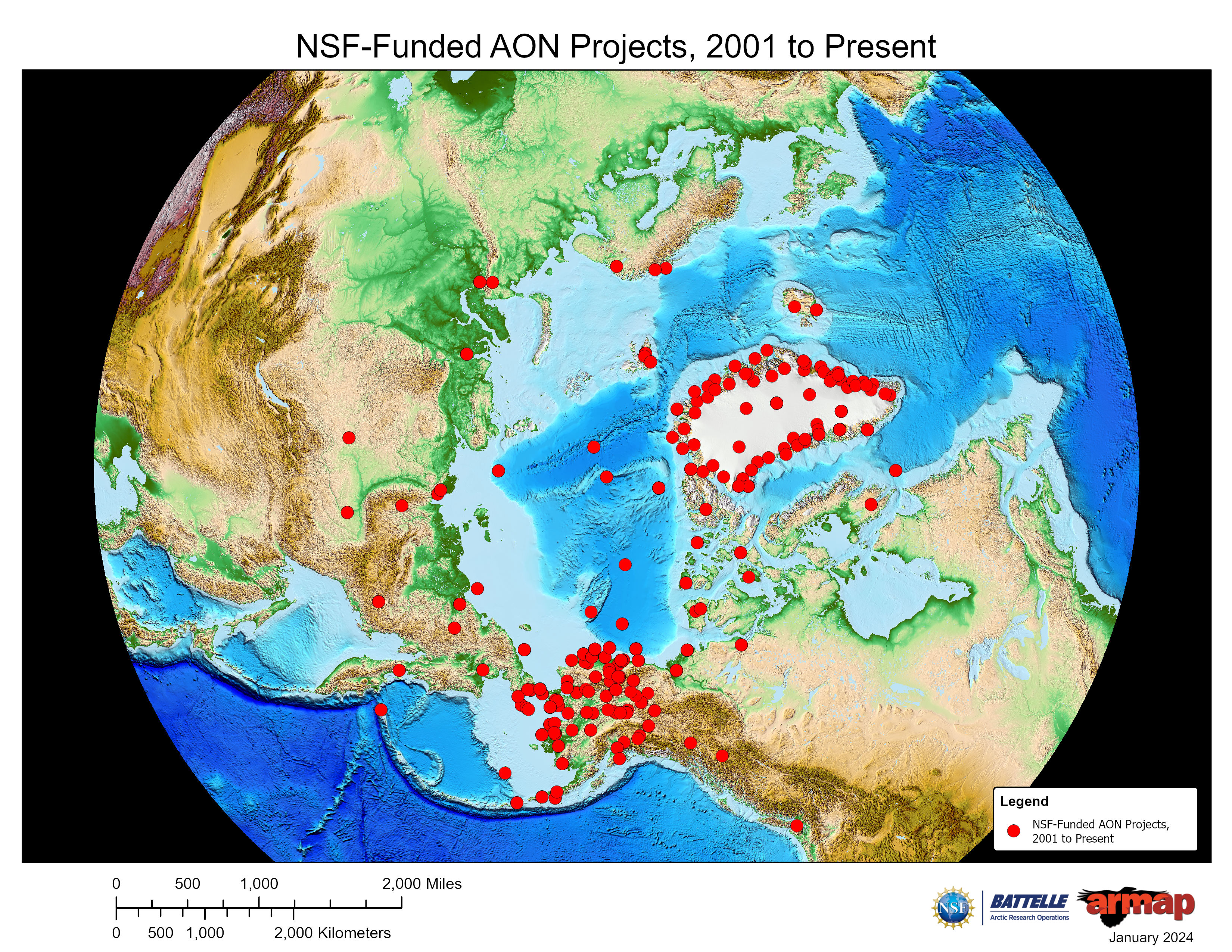 NSF-Funded Observing Sites, 2001 to Present