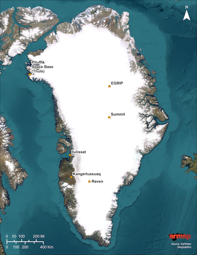 Greenland Map Battelle Arctic Gateway