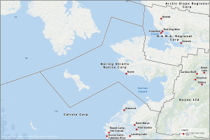 Map of NSF-funded Projects in the Bering Strait Region